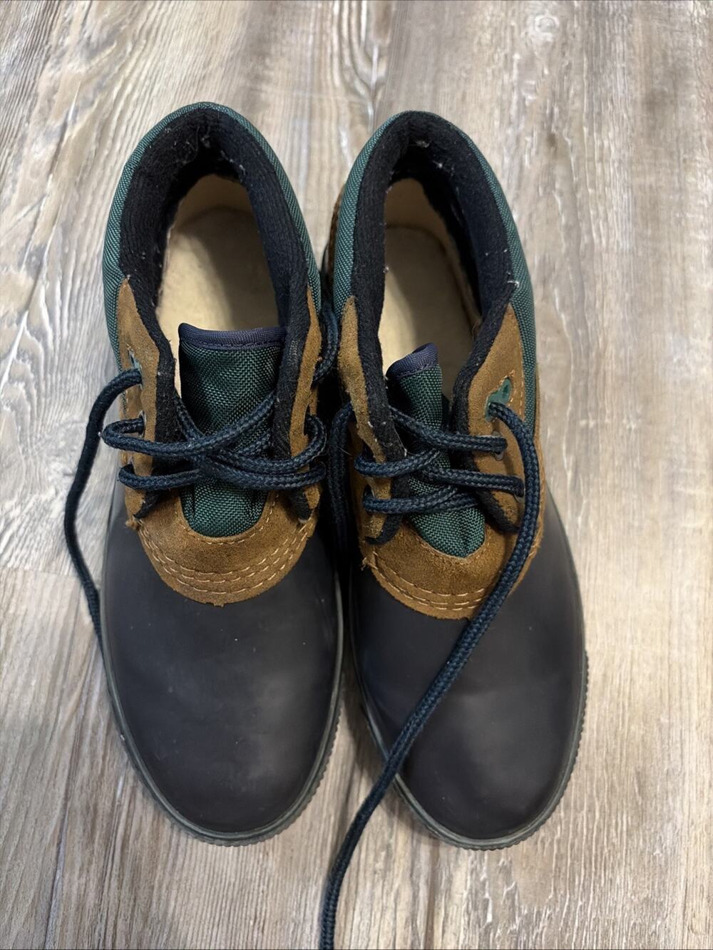 Bass Ontario Thermolite Duck Shoes Women’s 7 Brown Green Waterproof Gorpcore
